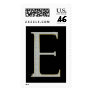 Bling Monogram Postage with Rhinestone Initial E