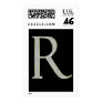 Bling Monogram Postage with Rhinestone Initial R