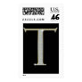 Bling Monogram Postage with Rhinestone Initial T