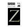 Bling Monogram Postage with Rhinestone Initial Z