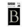 Bling Monogram Postage with Rhinestone Letter B