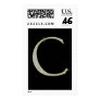 Bling Monogram Postage with Rhinestone Letter C