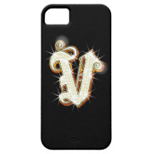 Bling Monogram V iPhone 5 Case