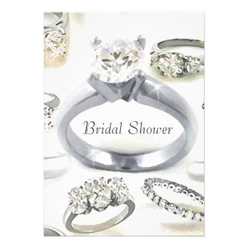 Bling Rings Bridal Shower Invitation