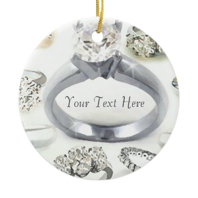 Bling Rings Personalized Ornament