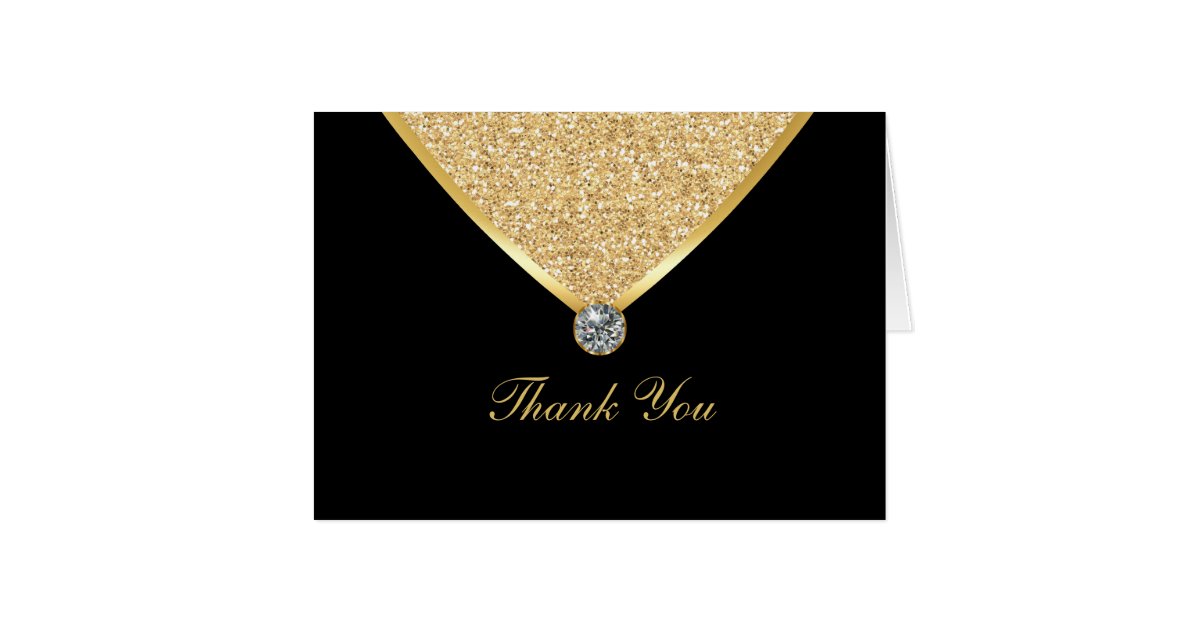 Bling Thank You Cards Zazzle