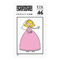 Blingy Bride in Pink Dress postage by Musicat Blingy Bride in Pink Dress postage