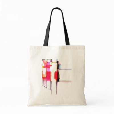 "Blink" Digital Abstract Bag by RLMdesignes