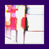"Blink" Digital Abstract magnets