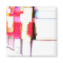 "Blink" Digital Abstract magnets
