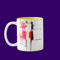 "Blink" Digital Abstract mugs