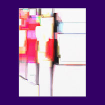 "Blink" Digital Abstract postcards