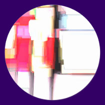 "Blink" Digital Abstract stickers
