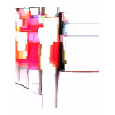"Blink" Digital Abstract Tee Shirt by RLMdesignes