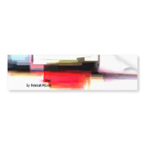 "Blink" Geometric Art bumper stickers