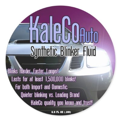 Blinker Fluid Sticker by kaleco
