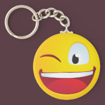 Blinking Smile keychains