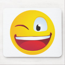 Blinking Smile mousepads