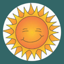 Blinking Sun Sticker stickers