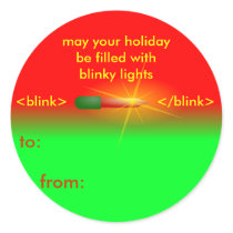 blinky light christmas tags stickers by Nerdly blinky light christmas tags stickers