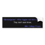 "Blinndergarten" Bumper Sticker