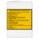 Bliss Bibliographic Classification System Greeting Card