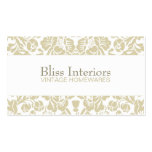 Bliss Chic Damask Floral Business Card business cards