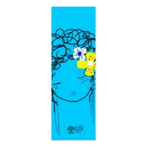 Bliss - Mimi Yoya Girl BOOKMARK Business Cards (back side)