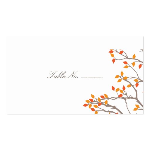 Blissful Branches Guest Table Escort Cards Business Cards