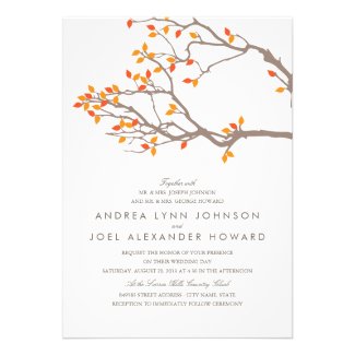 Blissful Branches Wedding Invitation