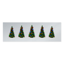 Blissfull Multi Color Greetings Christmas Tags business cards