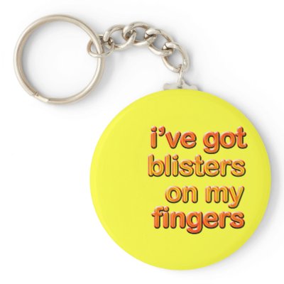 Blistered Fingers Keychain by BoogieMonst