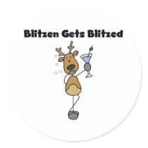Blitzen Gets Blitzed stickers