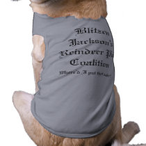 Blitzen Jackson's Reindeer Pull Coalition Doggie Tshirt