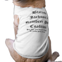 Blitzen Jackson's Reindeer Pull Coalition Dog Tshirt