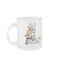Blitzen Reindeer T-shirts and Gifts mugs
