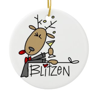 Blitzen the Reindeer Christmas Keepsake Ornament ornament