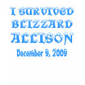 Blizzard Allison! I survived Blizzard Allison t-shirts