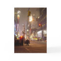 Blizzard in the City Blank Card by jenpompa Blizzard in the City Blank Card
