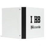 blizzards vinyl binder