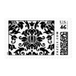 blk n white damask stamps