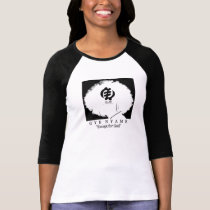 Blk n Wht Gye Nyame sleeved tee t-shirts by queenunique Blk n Wht Gye Nyame sleeved tee t-shirts