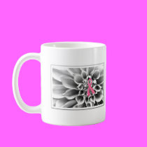 Blk/Wht/Pink Ribbon 2 Sided Mug mugs
