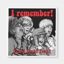 blk_wht_scream_remember fridge magnet