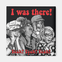 blk_wht_scream_there fridge magnet