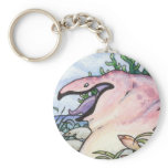 Blob bird keychain