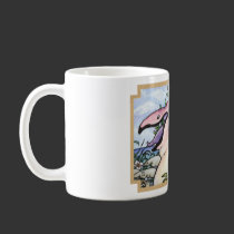 Blob bird mug with border mugs