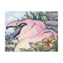 Blob bird postcard