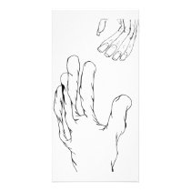 Blob Hand Photo Card Template
