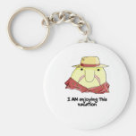 Blobfish on vacation keychains
